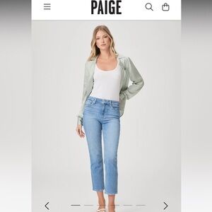 The PAIGE Straight Crop jeans